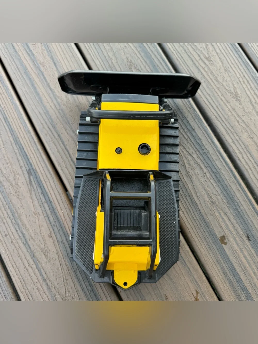 Vintage Tonka Bulldozer Dozer Track Loader Yellow Black Construction Toy 390-2